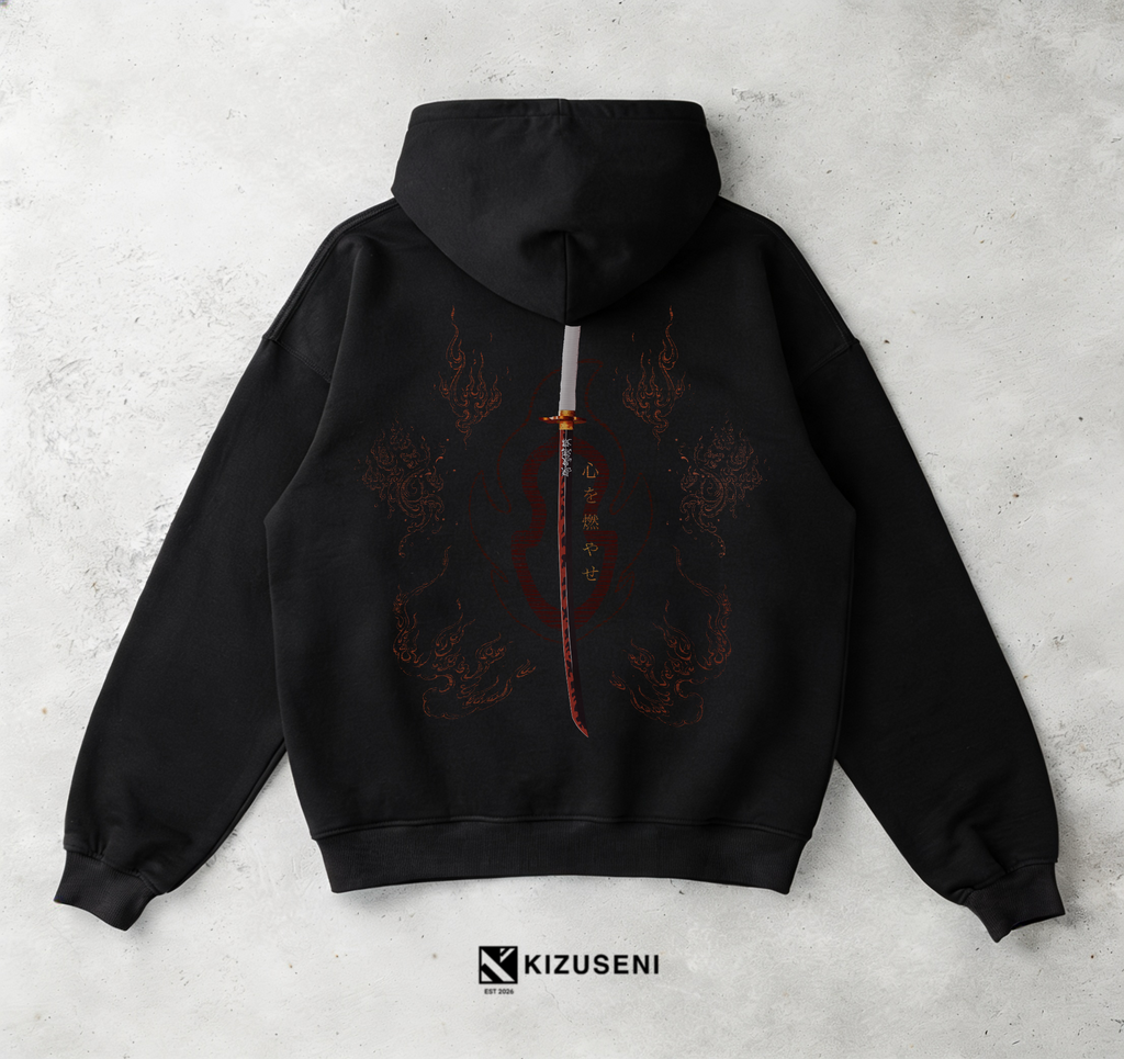 KIZUSENI ABLAZE BLACK ZIP