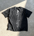 KIZUSENI TOJI BLACK WASHED TSHIRT